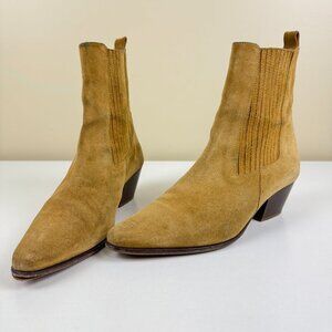 Sandro Amelya Suede Leather Ankle Boots
